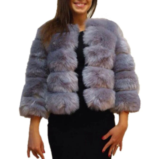 Lisa Colly  Faux Fox Winter coat